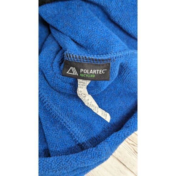 L.L.Bean Mens Size M Reg Blue 100% Polyester Sleeveless Full Zip Vest Jacket - Picture 6 of 7